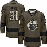 Glued Edmonton Oilers #31 Grant Fuhr Green Salute to Service NHL Jersey,baseball caps,new era cap wholesale,wholesale hats